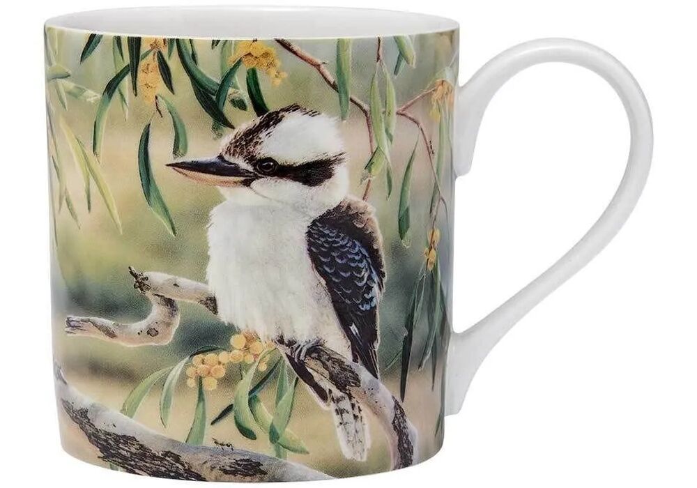 Ashdene Australian Bird & Flora - Kookaburra & Wattle City Mug