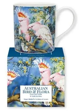 Ashdene Australian Bird & Flora - Major Mitchell & Acacia City Mug