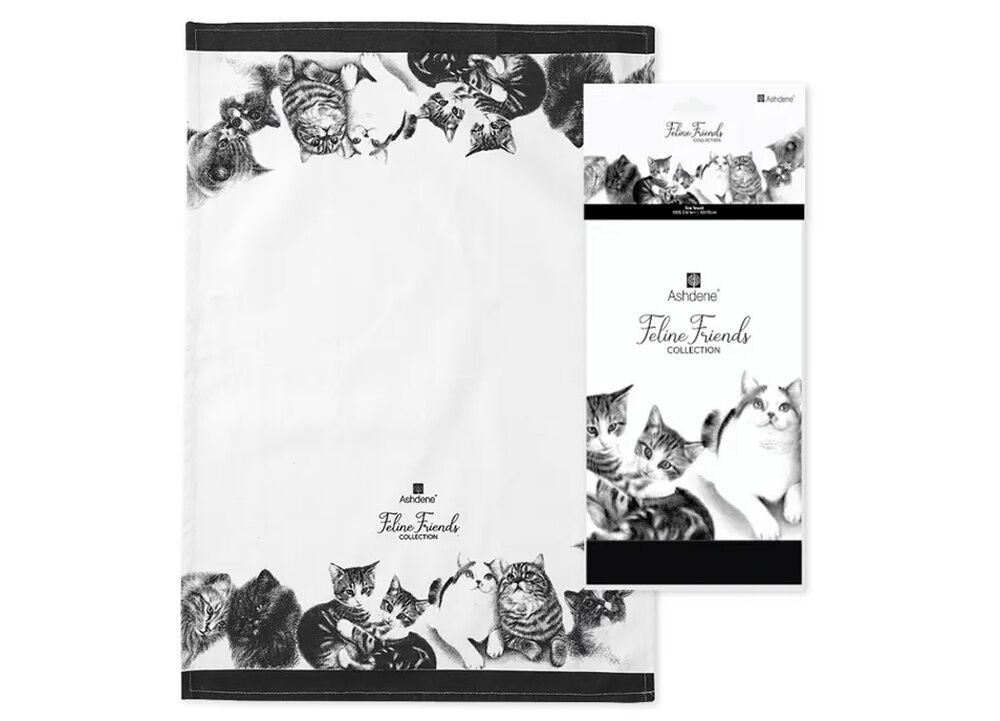 Ashdene Feline Friends - Tea Towel