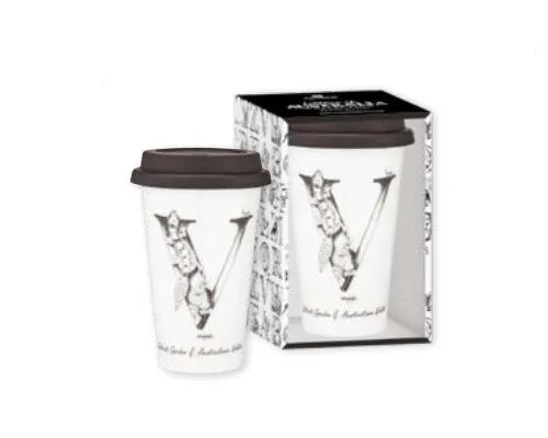 Ashdene Letters of Australia - "V" Travel Mug