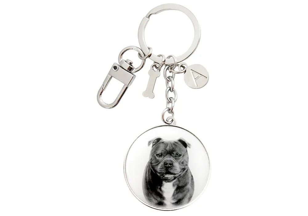Ashdene Delightful Dogs - Staffy Terrier Keyring