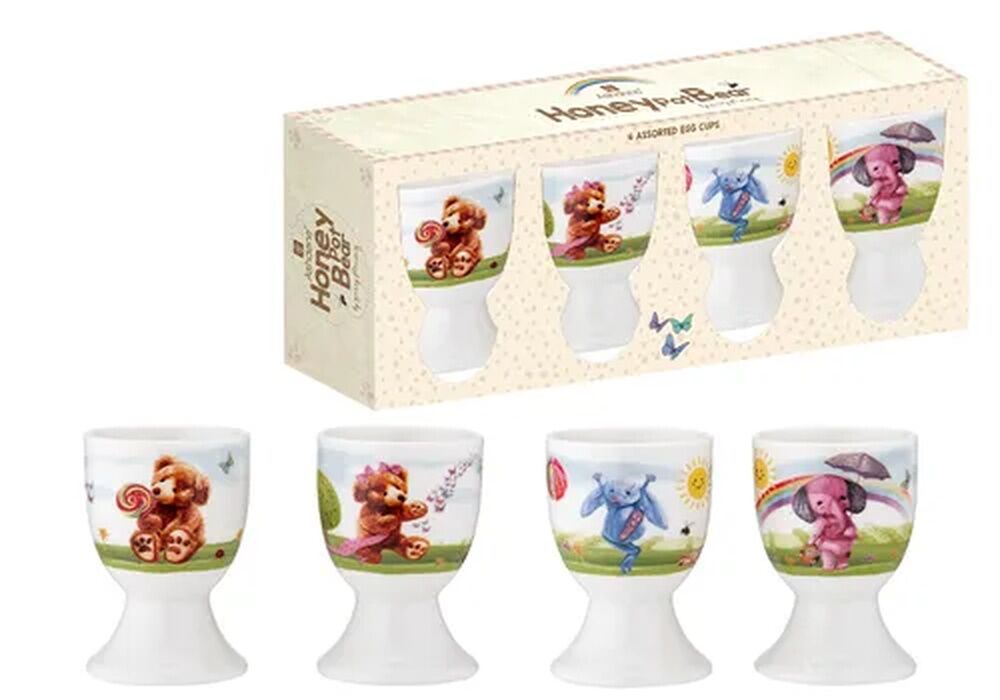 Ashdene Honey Pot Bear - Egg Cup 4 Pack