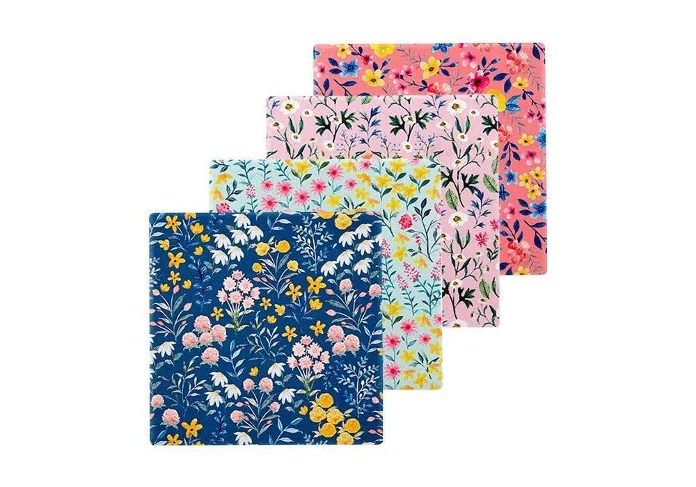 Ashdene Flowering Fields - Assorted Coaster 4 Pack