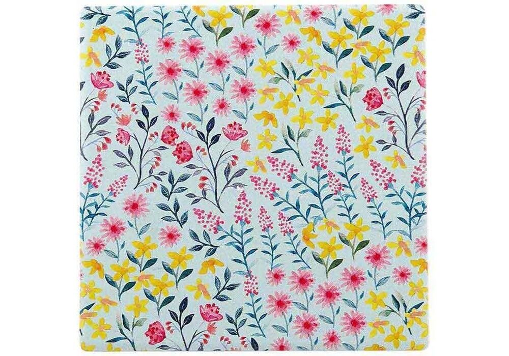 Ashdene Flowering Fields - Teal Coaster 4 Pack