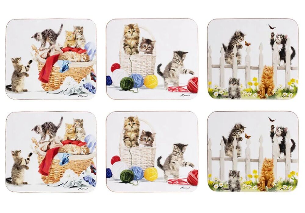 Ashdene Kitten Adventures - Coaster 6 Pack