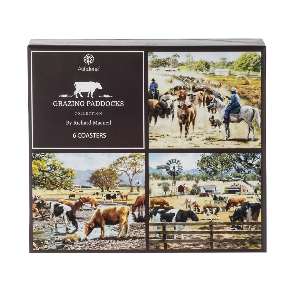 Ashdene Grazing Paddocks - Assorted Coasters 6 Pack