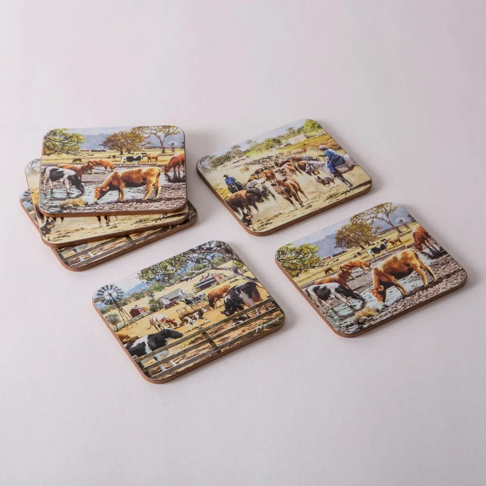 Ashdene Grazing Paddocks - Assorted Coasters 6 Pack