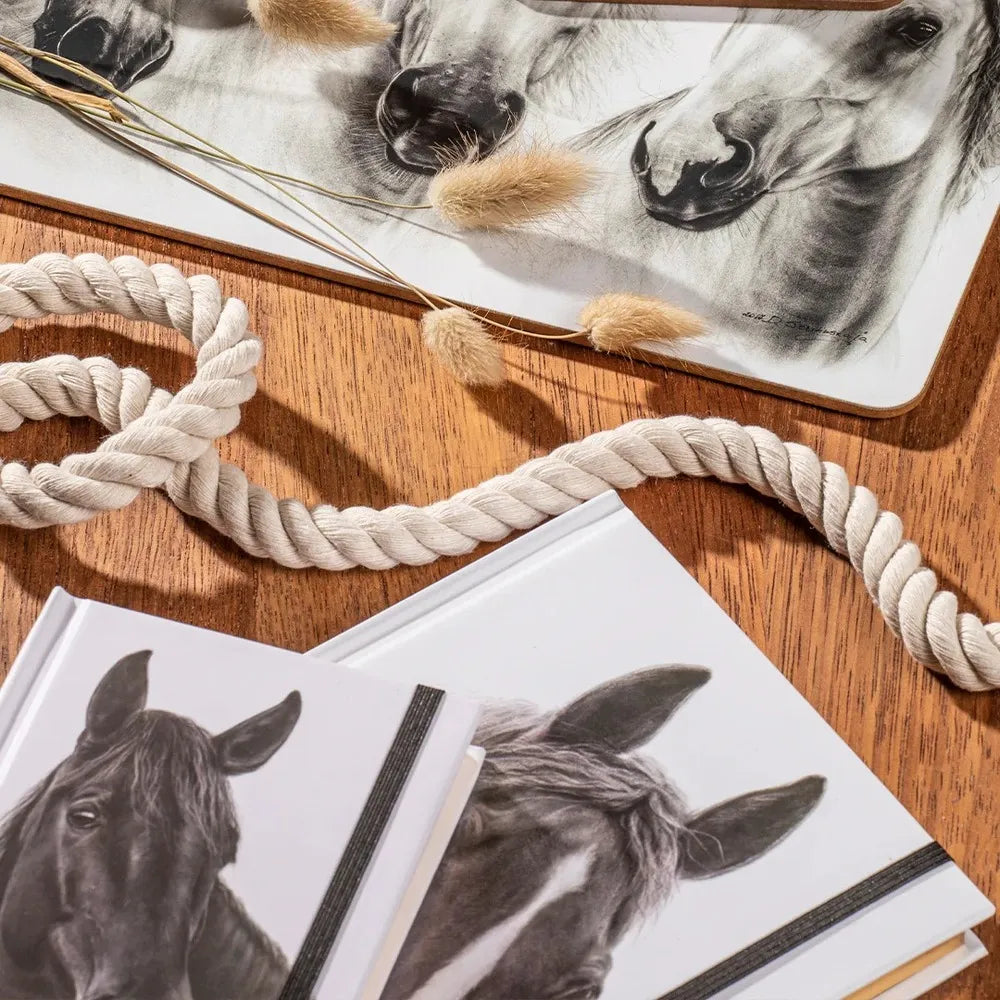 Ashdene Horse Trio - Chestnut Hardcover A6 Notebook