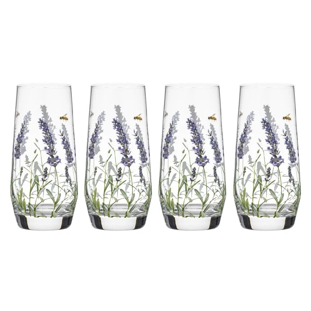 Ashdene Lavender Fields - Glass Highball Tumbler (Pack of 4)