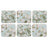 Ashdene Elegant Rose - Coaster 6 Pack - Mint