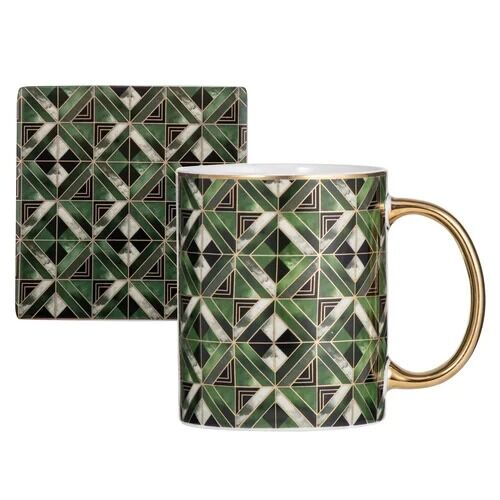 Ashdene Decadence - Mug and Coaster Set - Emerald