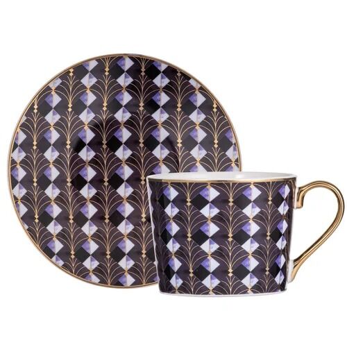 Ashdene Decadence - Cup & Saucer - Midnight