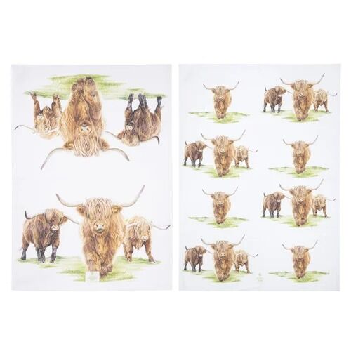 Ashdene Highland Herd - Kitchen Towel (Pack of 2)