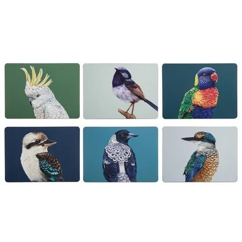 Ashdene Modern Birds - Assorted Placemats (Pack of 6)