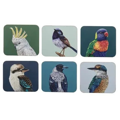 Ashdene Modern Birds - Assorted Coasters (Pack of 6)