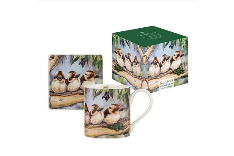Ashdene Babies of the Bush Mug & Coaster Set - Kookaburra