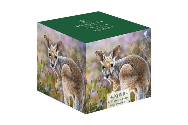 Ashdene Babies of the Bush Mug & Coaster Set - Kangaroo Joey