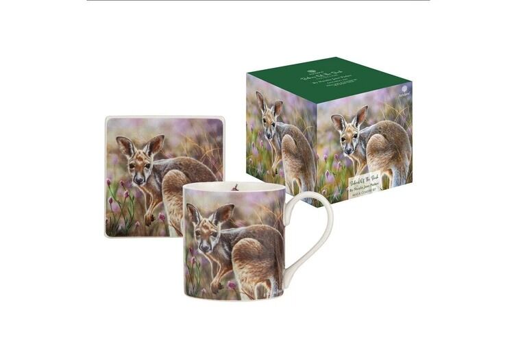 Ashdene Babies of the Bush Mug & Coaster Set - Kangaroo Joey