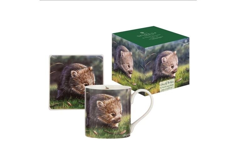 Ashdene Babies of the Bush Mug & Coaster Set - Wombat Joey