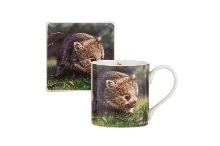 Ashdene Babies of the Bush Mug & Coaster Set - Wombat Joey