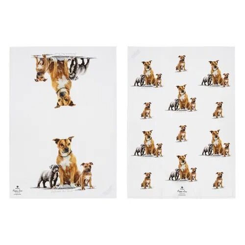 Ashdene Puppy Love Kitchen Towel - Staffy Terrier