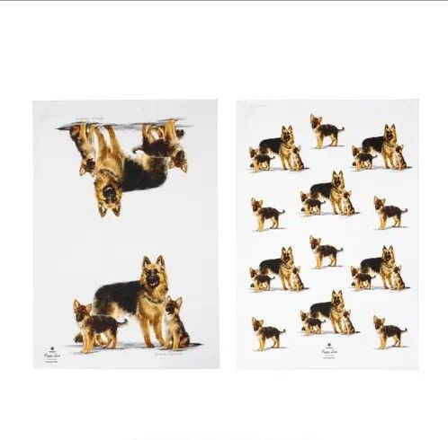 Ashdene Puppy Love Kitchen Towel - German Shepherd