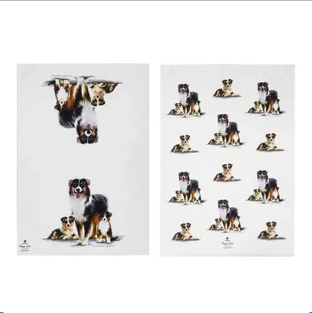 Ashdene Puppy Love Kitchen Towel - Australian Shepherd