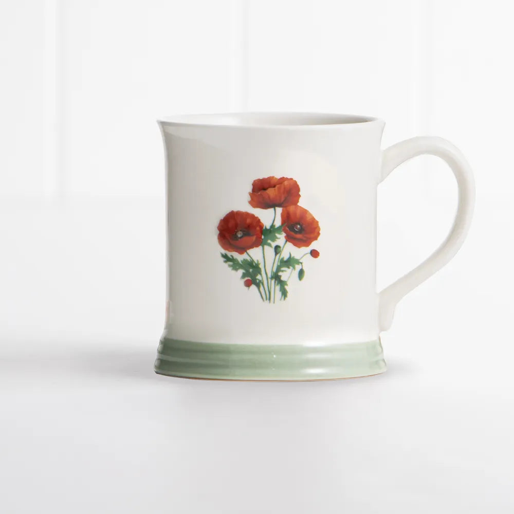 Ashdene Floral Collective - Red Poppy Mug