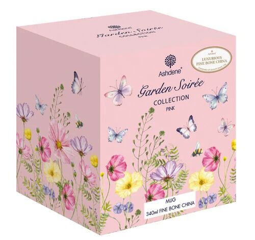 Ashdene Garden Soiree - Can Mug Pink