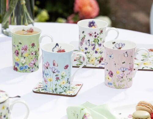 Ashdene Garden Soiree - Can Mug Pink
