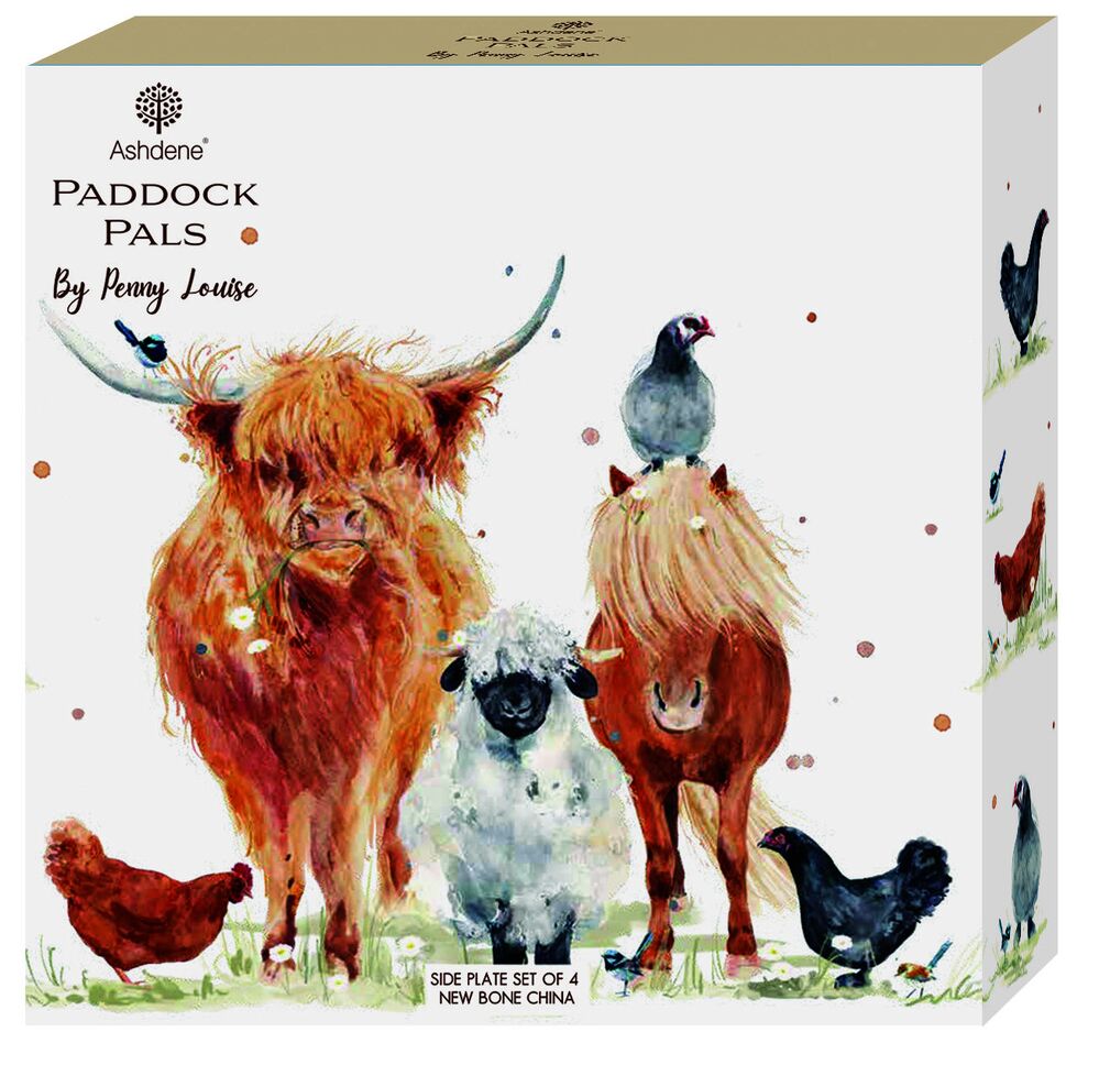 Ashdene Paddock Pals - Side Plates - Pack of 4