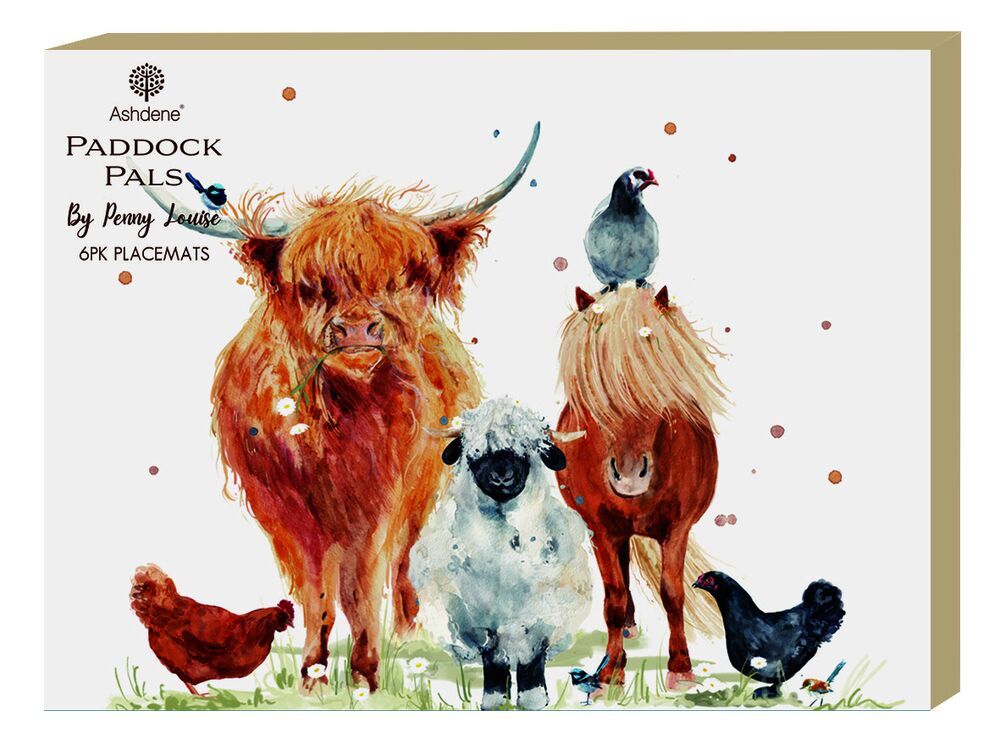 Ashdene Paddock Pals - Placemats - Pack of 6
