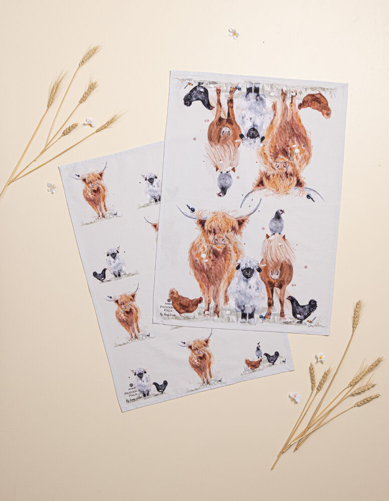 Ashdene Paddock Pals - Kitchen Towels - Pack of 2