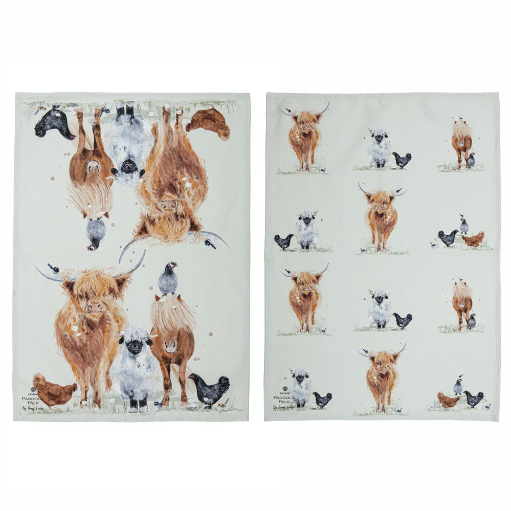 Ashdene Paddock Pals - Kitchen Towels - Pack of 2