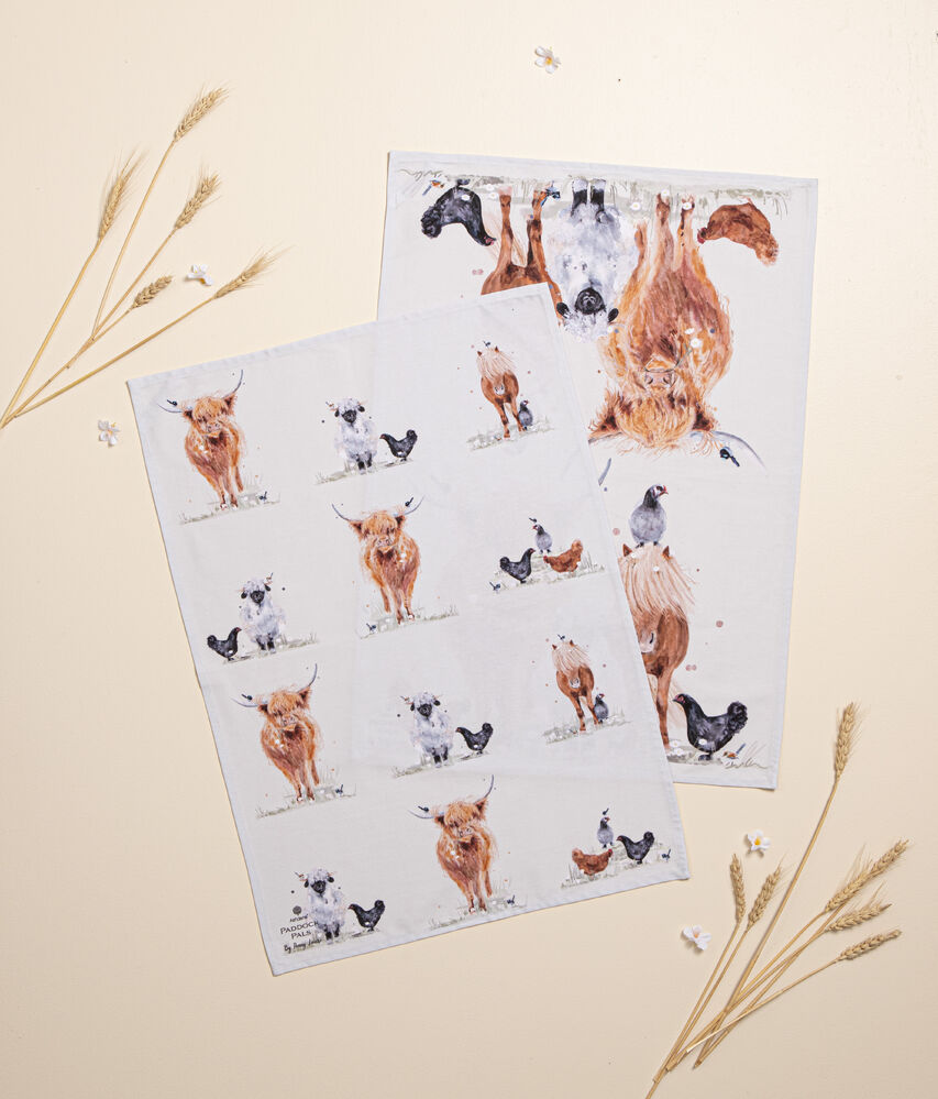 Ashdene Paddock Pals - Kitchen Towels - Pack of 2