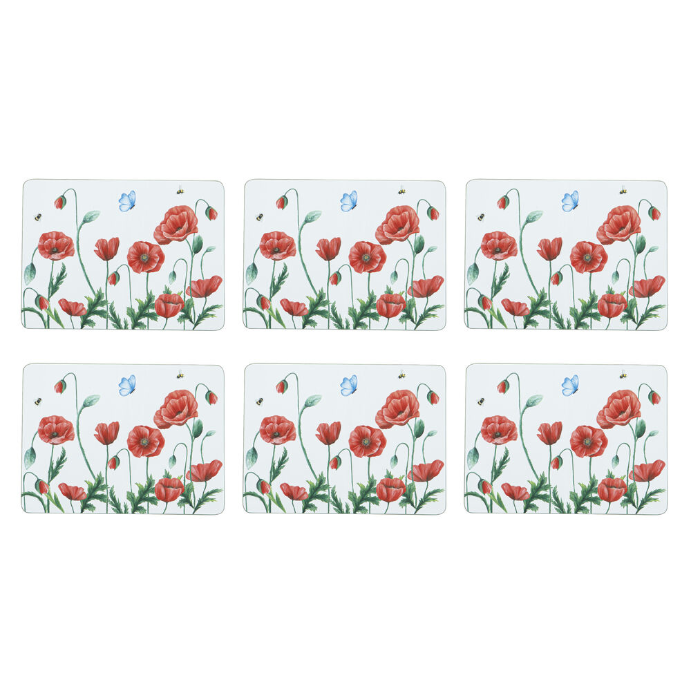 Ashdene Poppy Fields - Placemats - Pack of 6