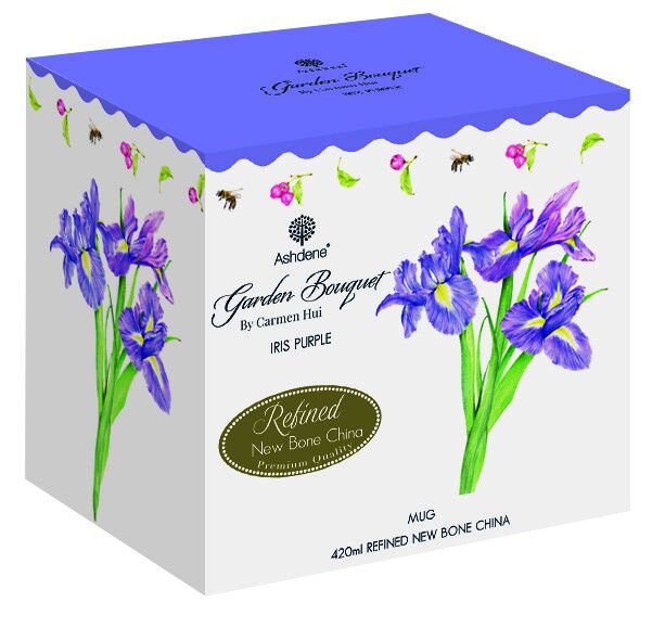 Ashdene Garden Bouquet - Purple Iris Mug