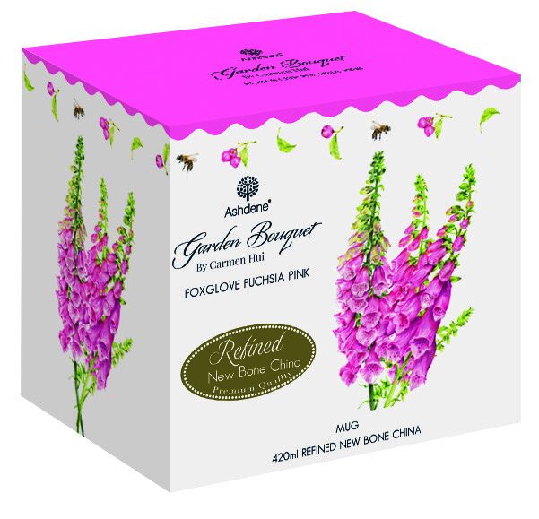 Ashdene Garden Bouquet - Fuchsia Foxglove Mug