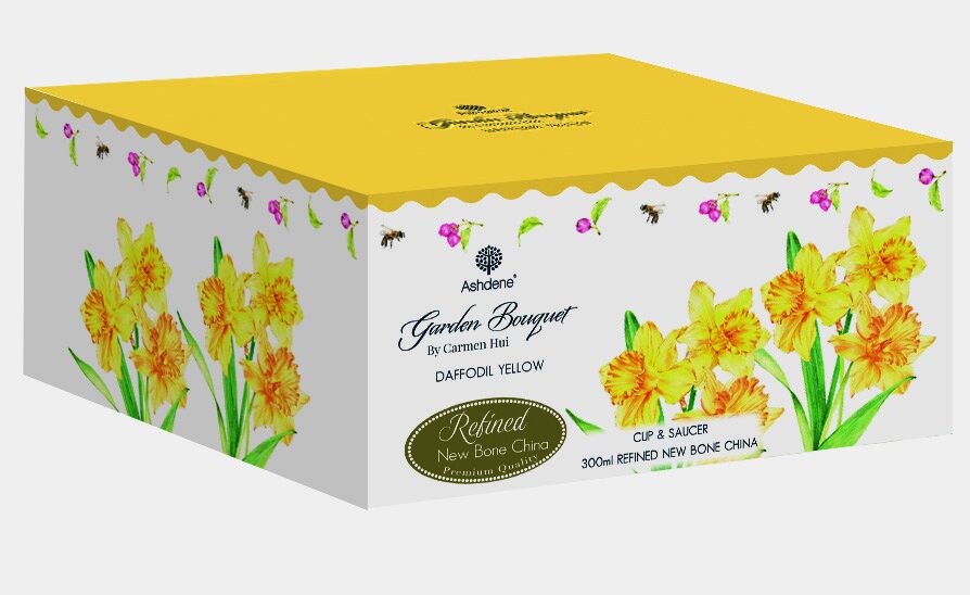 Ashdene Garden Bouquet - Yellow Daffodil Cup and Saucer