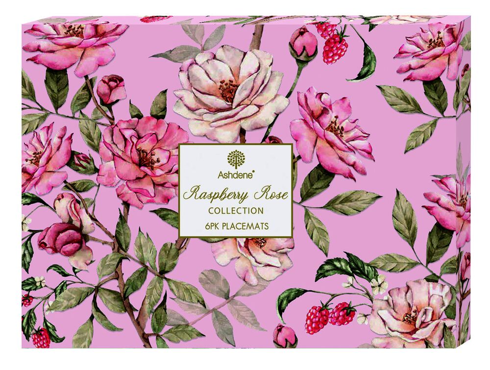 Ashdene Raspberry Rose - Placemats - Pack of 6