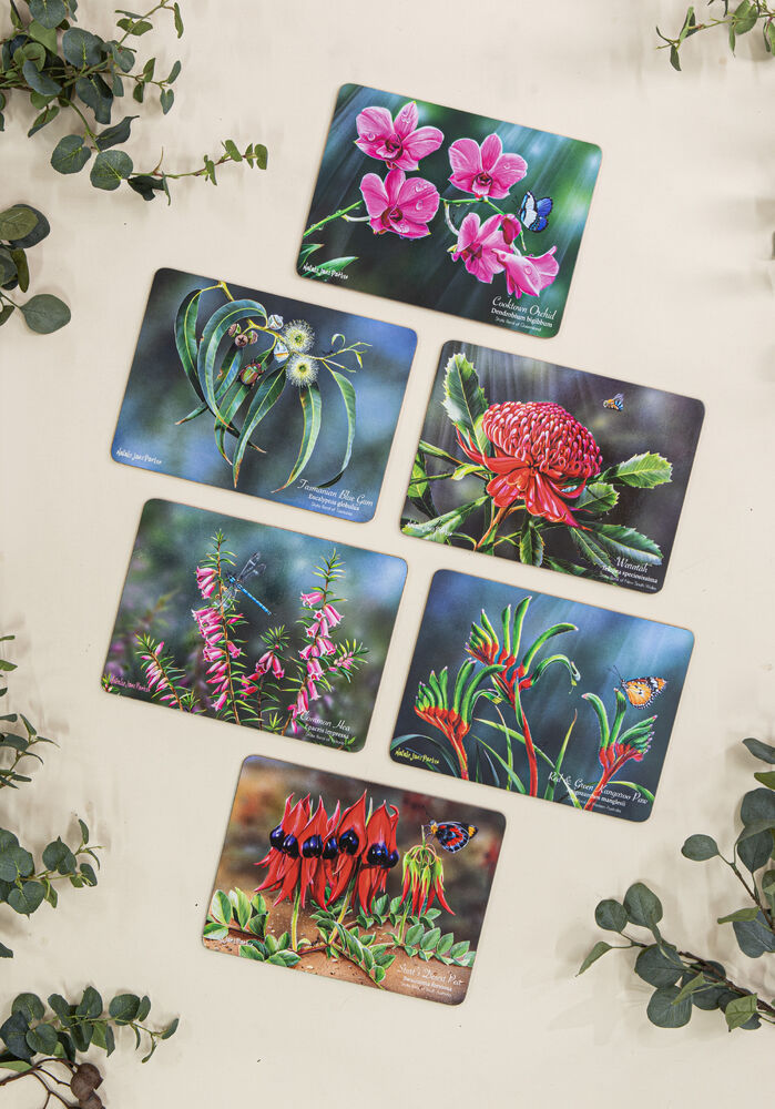 Ashdene Botanical Emblems - Placemats - Pack of 6