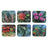 Ashdene Botanical Emblems - Coasters - Pack of 6