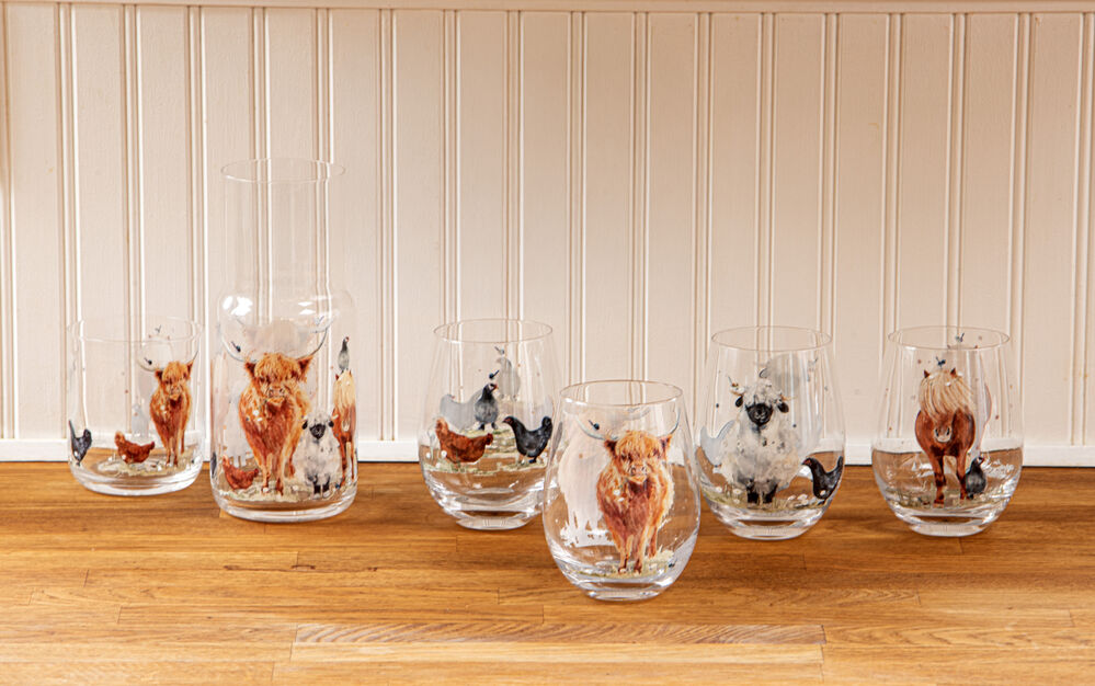 Ashdene Paddock Pals - Crystal Tumblers - Pack of 4