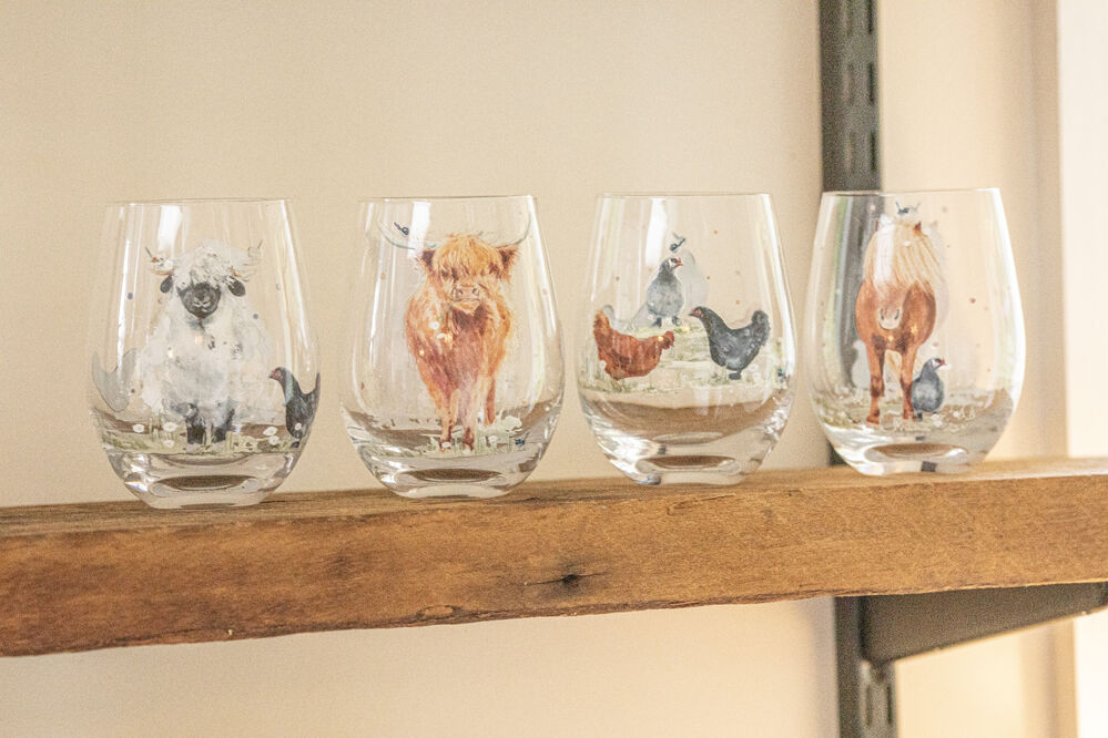 Ashdene Paddock Pals - Crystal Tumblers - Pack of 4