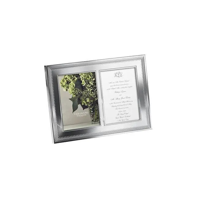 Wedgwood Vera Wang Grosgrain Double Photo Frame 5x7inch