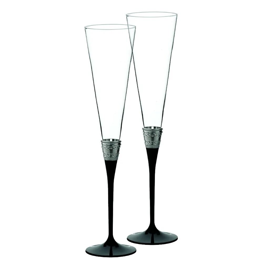 Wedgwood Vera Wang With Love Noir Flute Pair