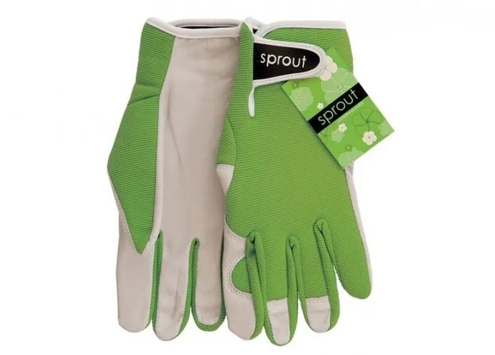 Sprout Goatskin Gardening Gloves - Olive