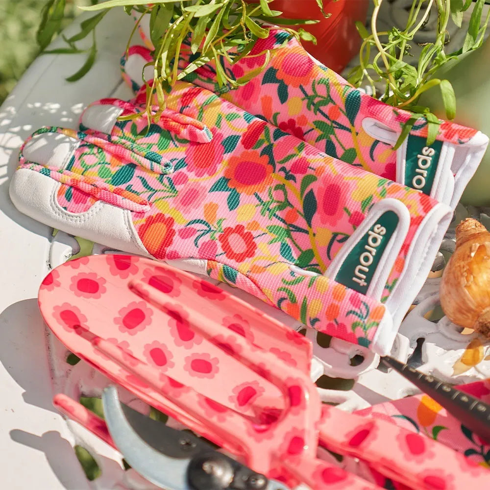 Sprout Goatskin Gardening Gloves - Flower Patch
