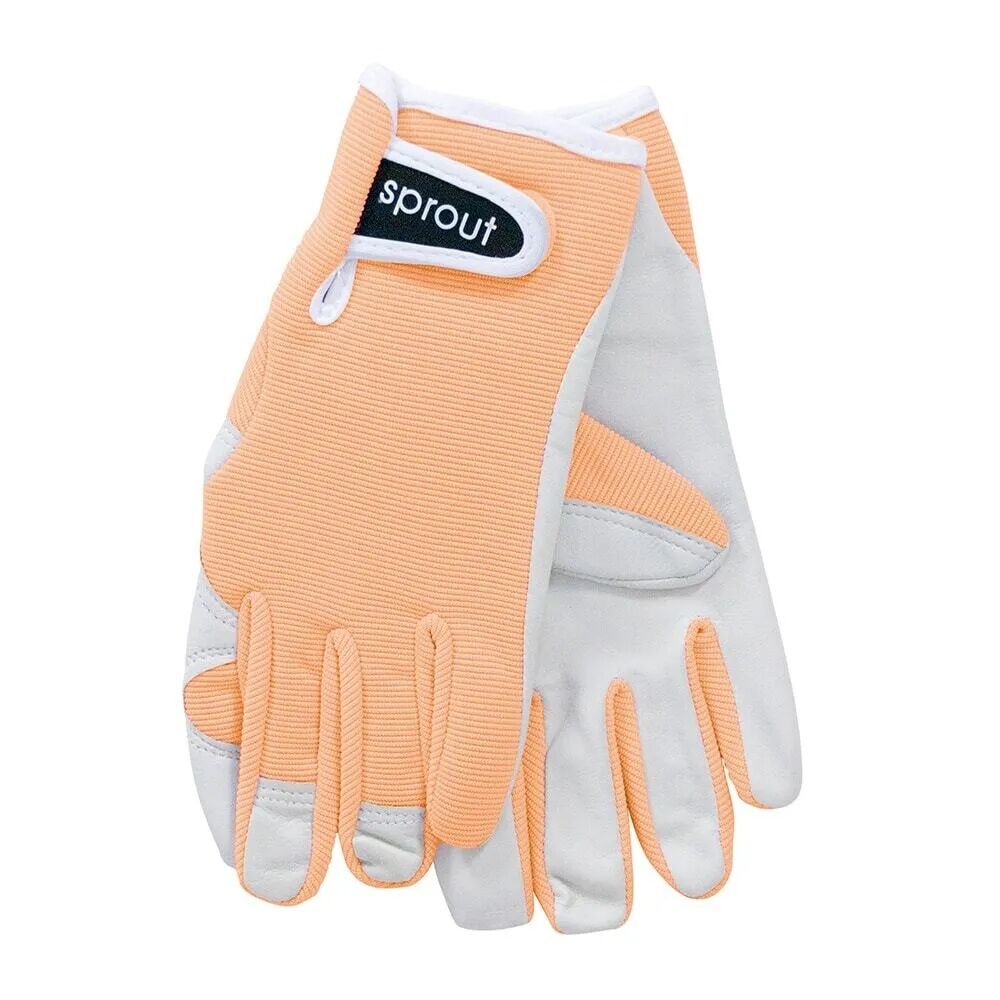 Sprout Goatskin Gardening Gloves - Apricot Wash