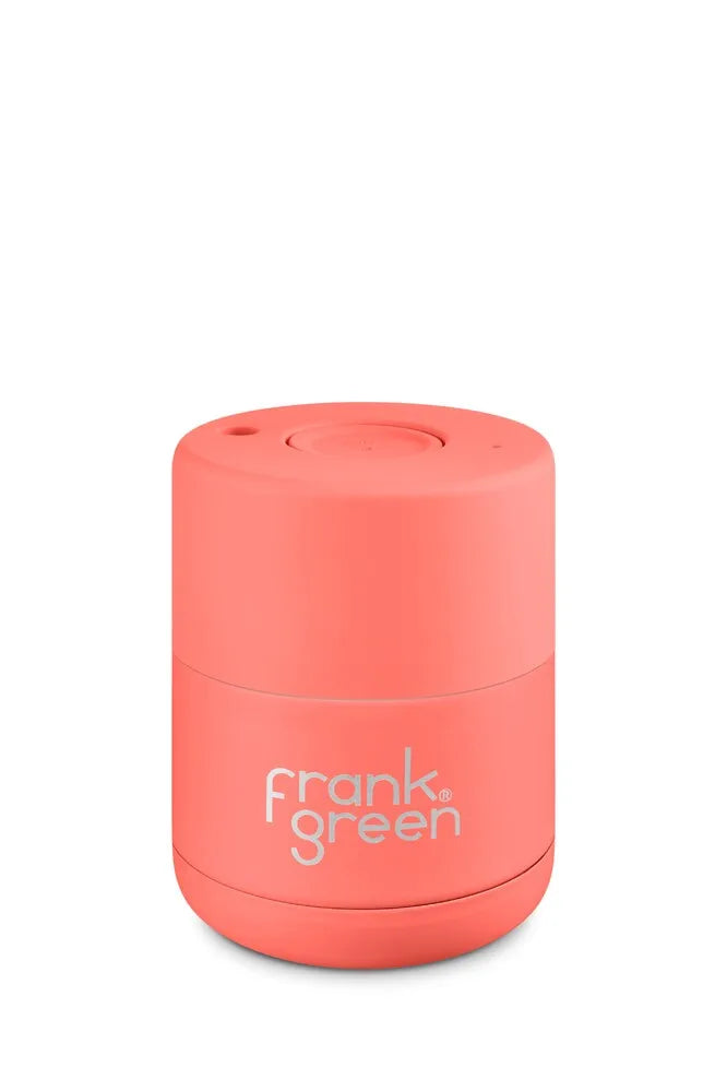 Frank Green Reusable Cup - Ceramic 175ml Living Coral Push Button